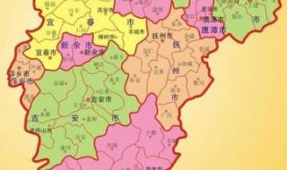 江西省地图与哪几省交界 江西省地图全图